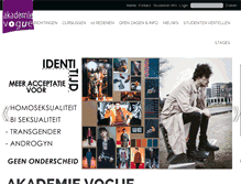 Tablet Screenshot of akademievogue.nl